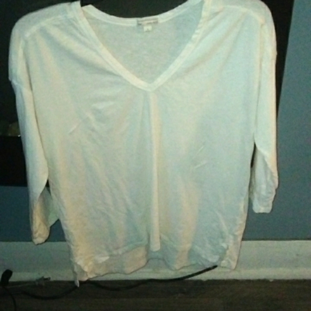 Long sleeve white T-shirt on Clearance